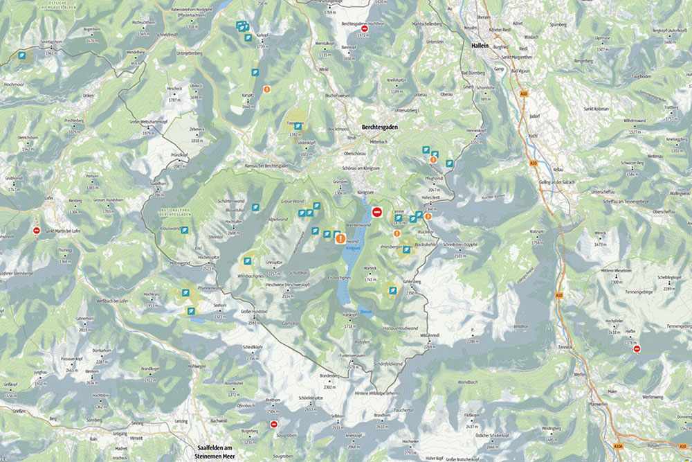 Nationalpark Berchtesgaden 3D-Karte