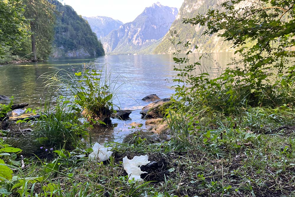 Toilettengang im Nationalpark Berchtesgaden