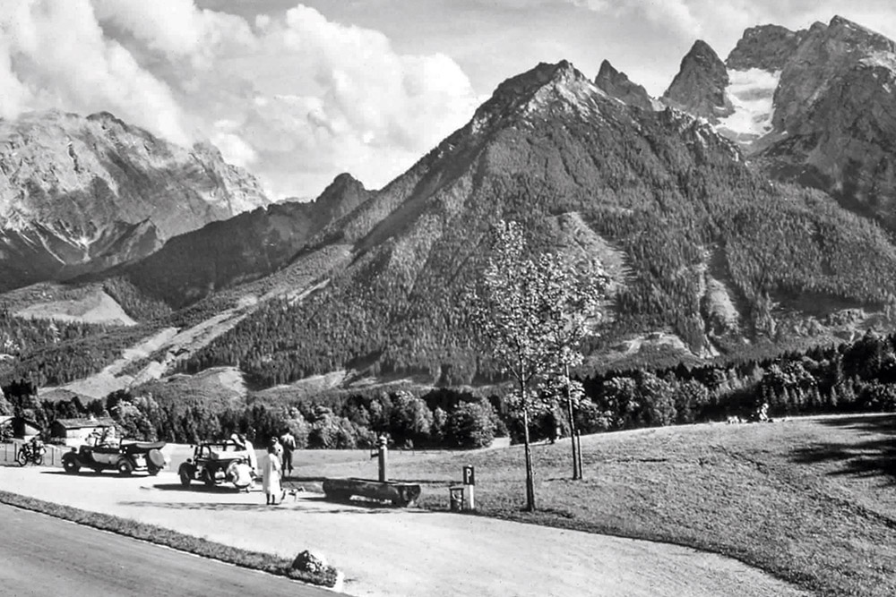 Original photo - parking lot at the Taubensee