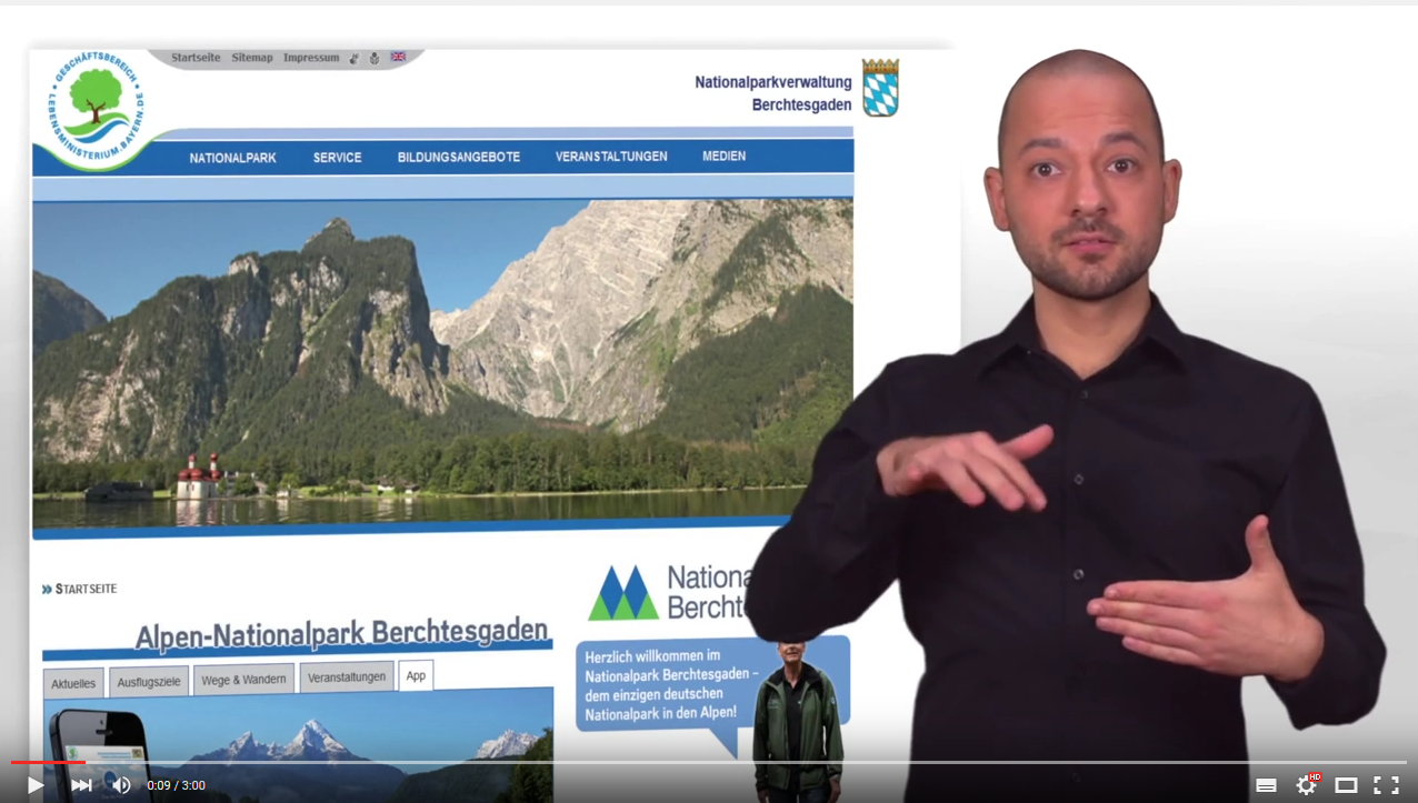 Video in Gebärdensprache; externer Link zum You Tube-Kanal des Bayerischen Staatsministeriums für Umwelt und Verbraucherschutz